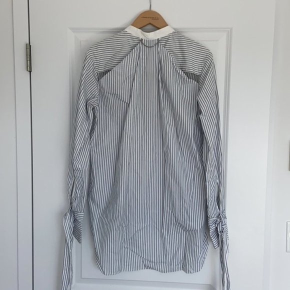 Rag & Bone Dylan striped button down silk cotton shirt - Picture 10 of 13